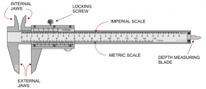 Vernier Calipers Diagram 