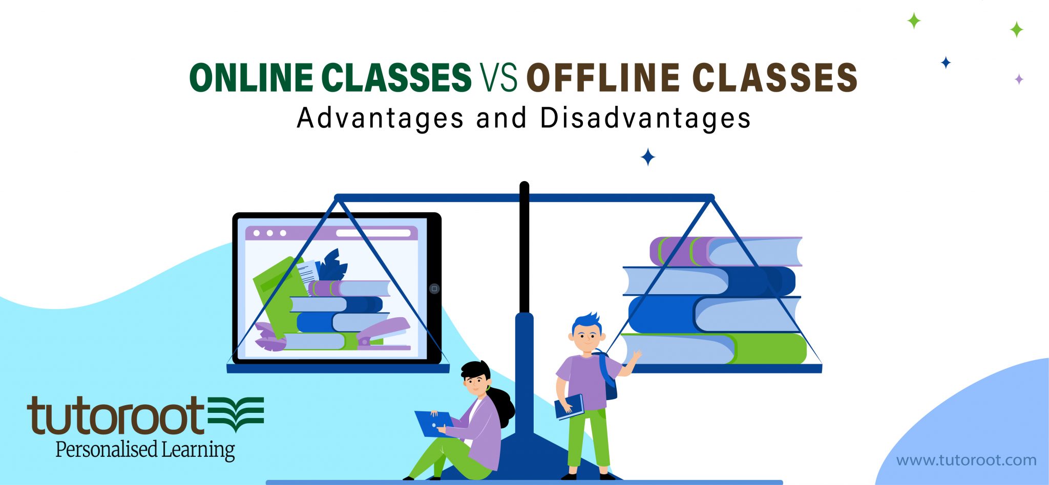 online classes vs offline classes presentation