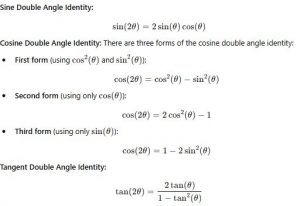 Double Angle Identities