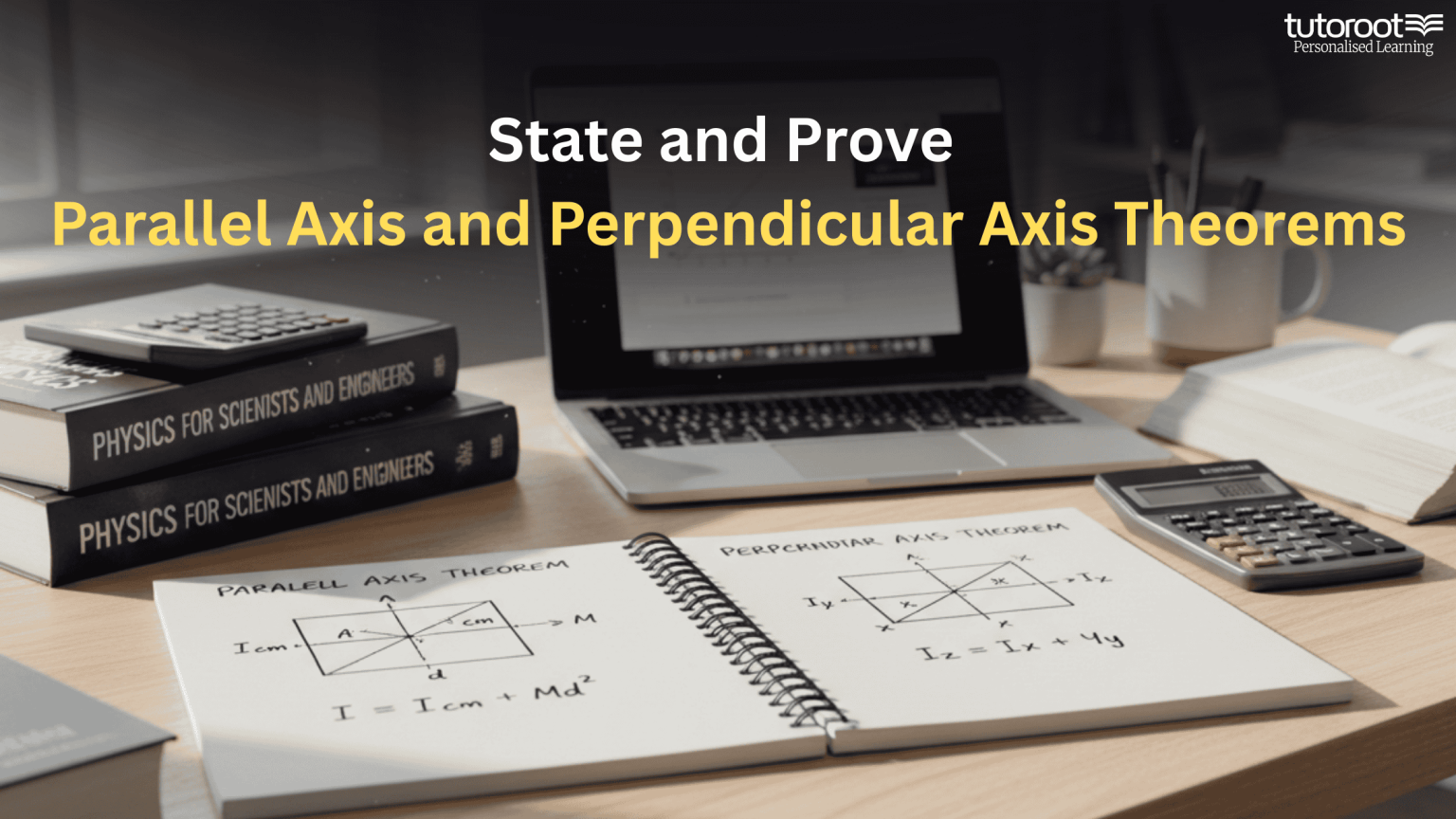 Parallel, Perpendicular Axis Theorem - Derivation, Applications