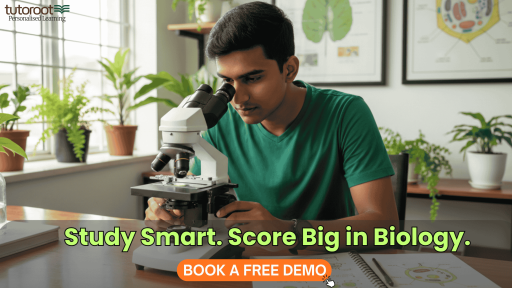 online biology tuition student studying with microscope