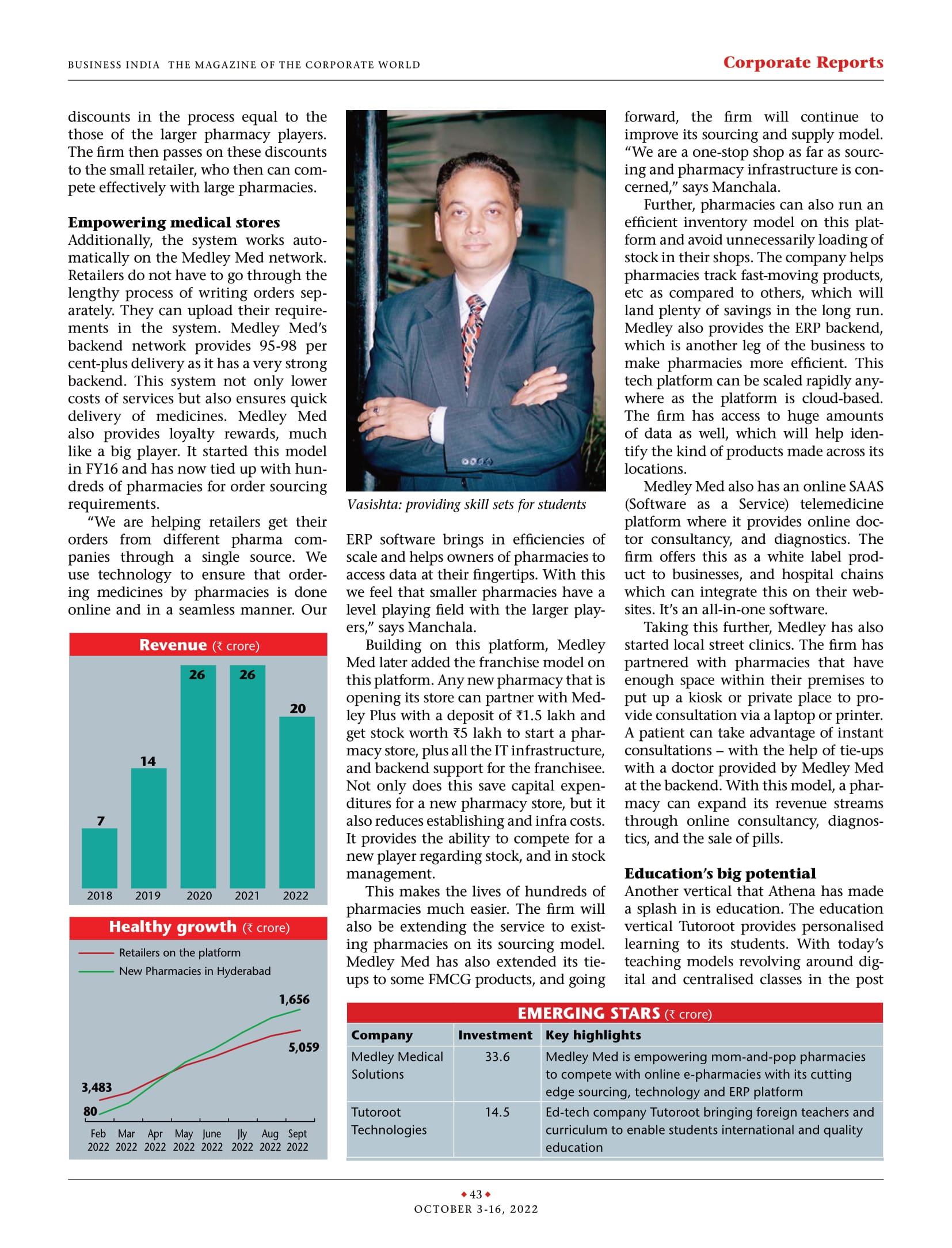 Tutoroot in the Business India Magazine  - Page-2